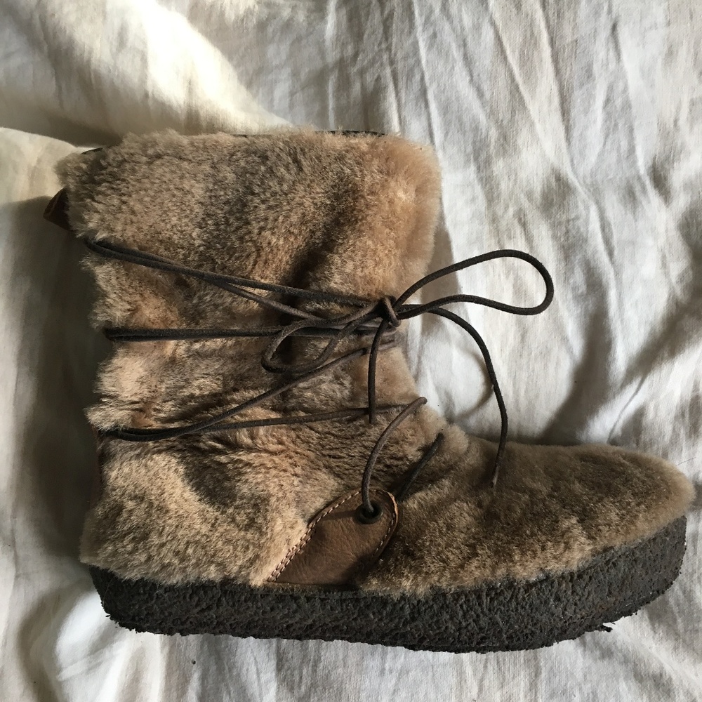 Free People Rabbit Fur Boots
